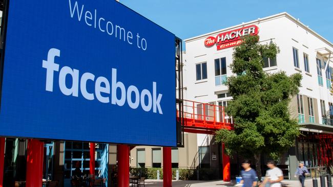 Facebook’s campus in Menlo Park, Calif. The company decided against tracking its employees’ locations based on their VPN usage. Picture: AFP