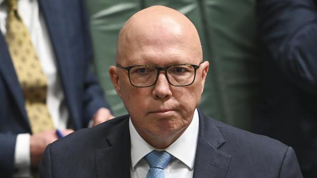 If we follow Albanese’s reasoning, it must be Opposition Leader Peter Dutton’s fault that O’Neil and Giles failed to prepare for an adverse decision by the High Court in the case of NZYQ. Picture: NewsWire / Martin Ollman