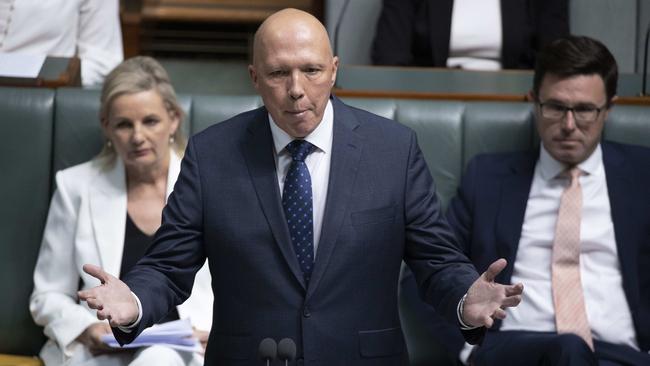 Peter Dutton is not the ‘dim, narrow-minded policeman who likes interning refugees’ that Labor casts him out to be. Picture: NCA NewsWire / Gary Ramage