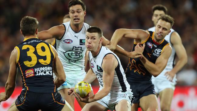 Carlton and Adelaide kicked of Gather Round in 2023. Picture: Getty Images