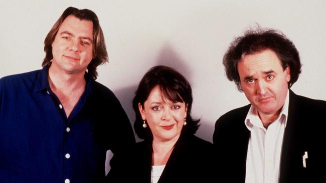 Radio stars: Paul Holmes, Wendy Harmer and Peter Moon.