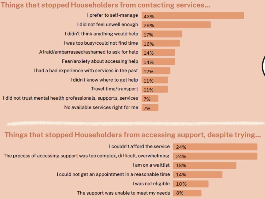 Barriers to getting the right help in Townsville. Picture: CMHA.