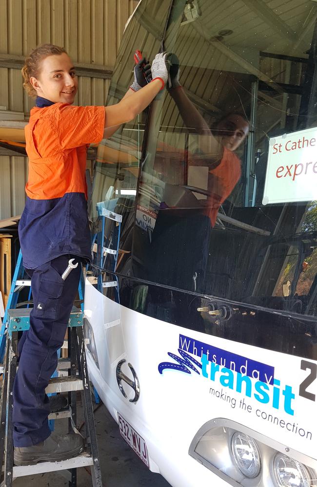 Whitsunday Transit mechanic Jackson Crossley.