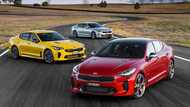 Promotional pictures of Kia Stingers. Picture: Supplied.