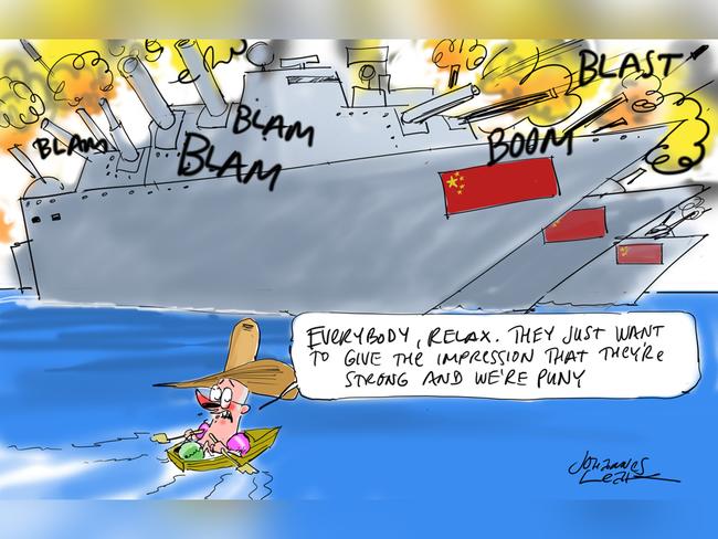 Johannes Leak Commentary page cartoon for 24-02-2025Version: Commentary Cartoon  (4:3, 1024x768 - Aspect ratio preserved, Canvas added)COPYRIGHT: The Australian's artists each have different copyright agreements in place regarding re-use of their work in other publications.Please seek advice from the artists themselves or the Managing Editor of The Australian regarding re-use.