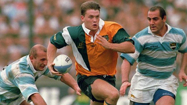 Ben Tune in full flight against Argentina in 1997. Broncos “super-scout” Cyril Connell believed he could have been a rugby league great.