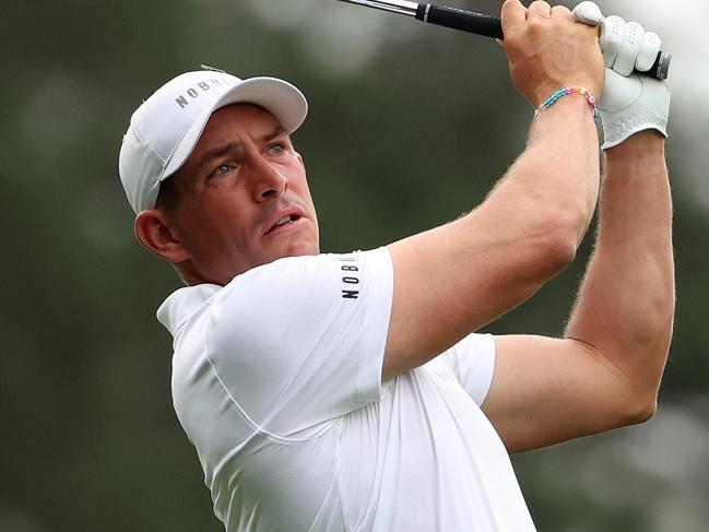 AUGUSTA, GEORGIA - APRIL 06: Scott Stallings of the United States plays his shot from the fourth tee during the first round of the 2023 Masters Tournament at Augusta National Golf Club on April 06, 2023 in Augusta, Georgia. (Photo by Patrick Smith/Getty Images)