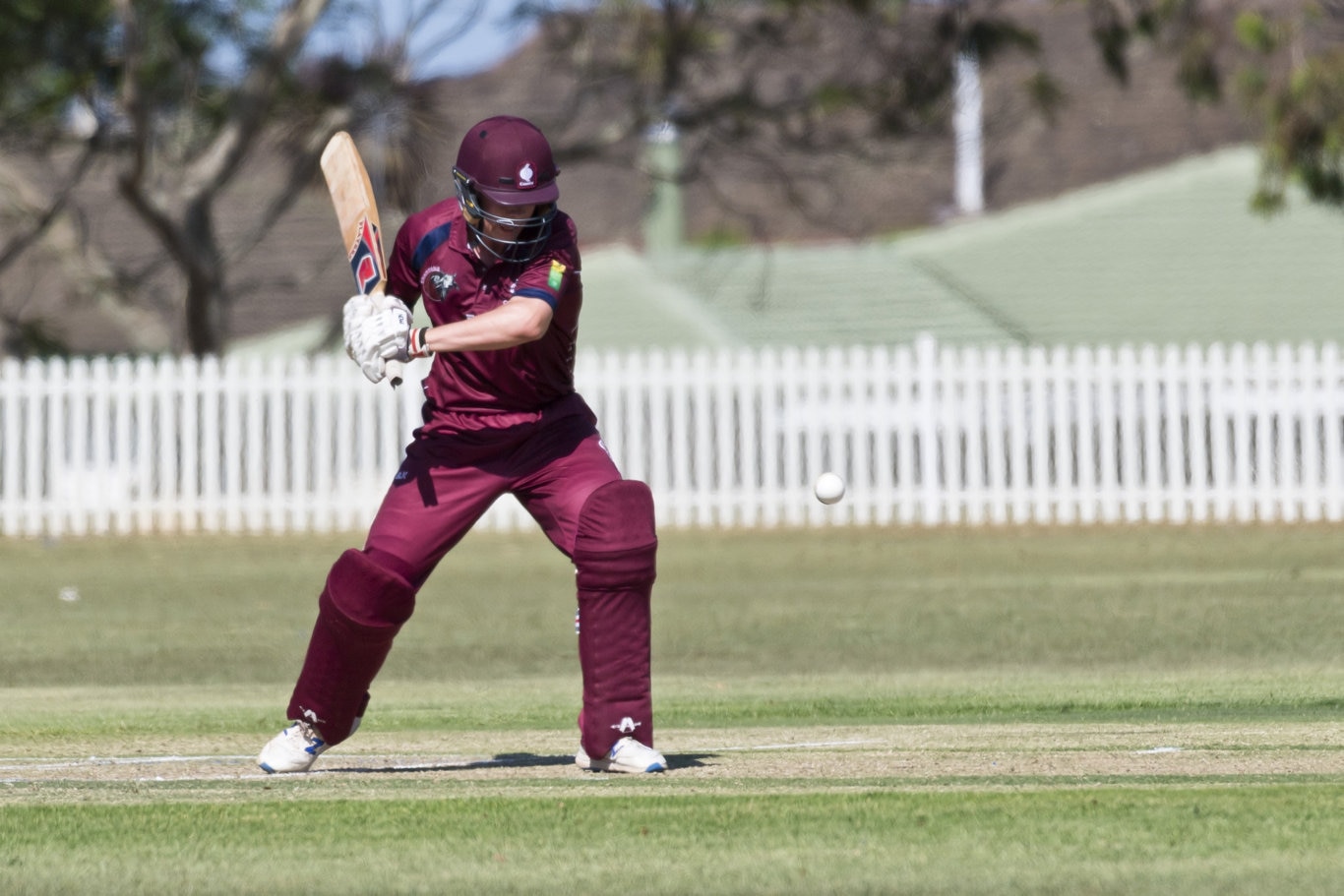 Sam Neale bats for Queensland against Victoria in Australian Country Cricket Championships round two at Rockville Oval, Friday, January 3, 2020. Picture: Kevin Farmer