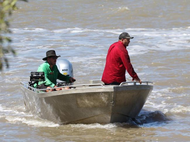 Crews search for missing fisherman Jed Farraway at Port Alma. Photo – Steve Vit