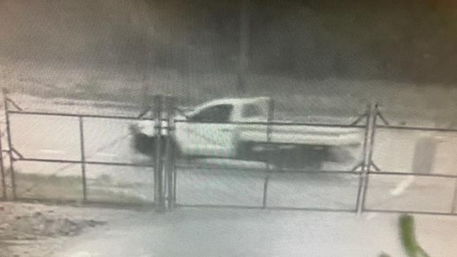 The ute that took an escapee away from Howard Springs quarantine.