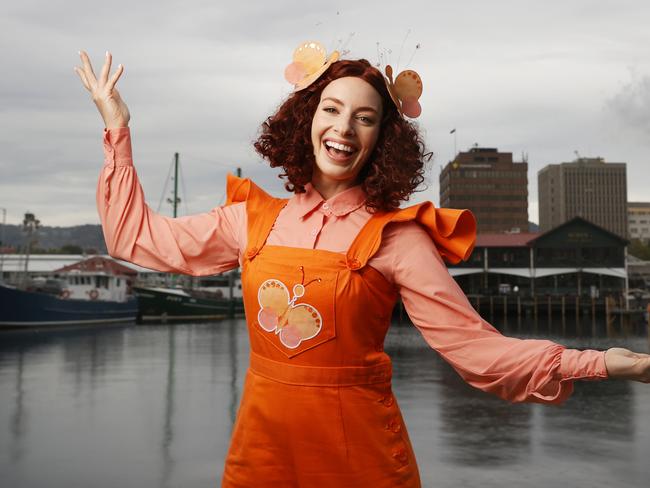 Emma Watkins former Wiggle in Hobart ahead of her Emma Memma shows at the Theatre Royal later in the year.  Picture: Nikki Davis-Jones