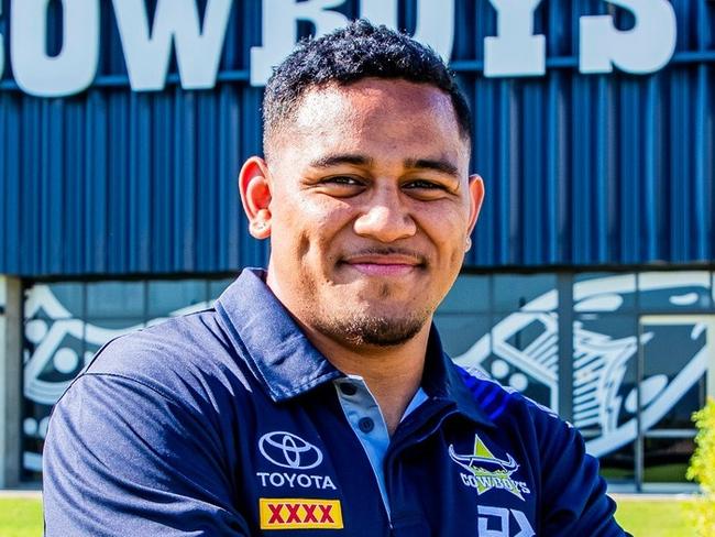 North Queensland Cowboys recruit Viliami Vailea arrives in North Queensland. Picture: North Queensland Cowboys Facebook.