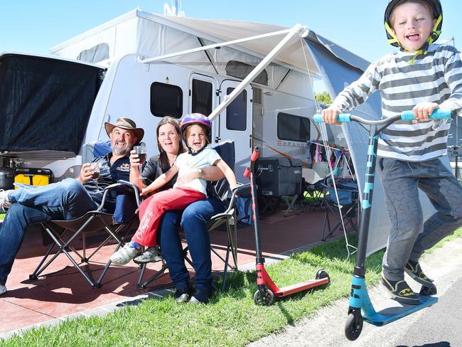 VICTORIA is proving the place to be for interstate tourists as fears over international terrorism cause Australians to swap overseas travel for caravan and camping holidays. Picture: Josie Hayden