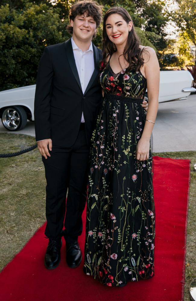 Charlie and Olivia at the Glasshouse Christian College formal. Picture: Jordan Bull of JBull Photography