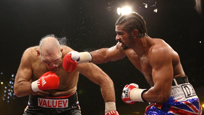 Former world heavyweight champion David Haye, right, is a vegan.