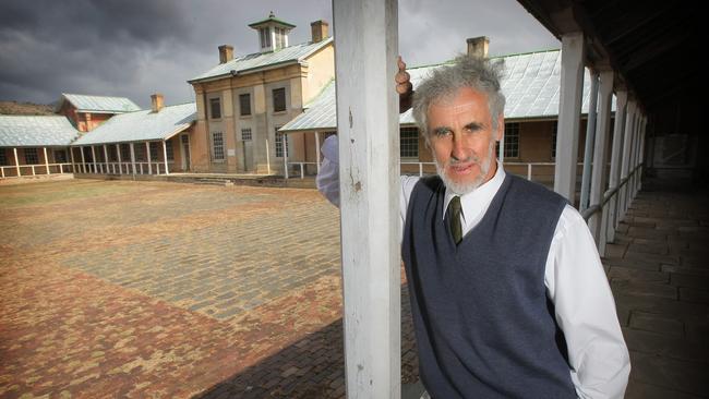 Tony Nicholson at the Willow Court site in New Norfolk in 2009.