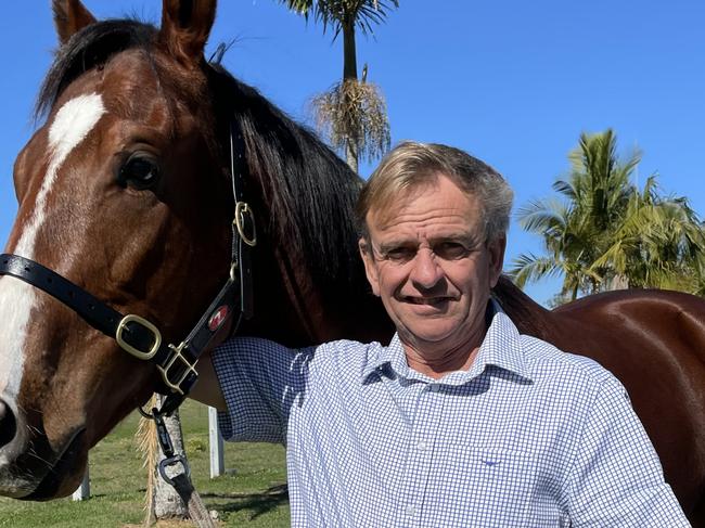 Murwillumbah trainer David McColm with his star horse Far Too Easy. Picture: Supplied