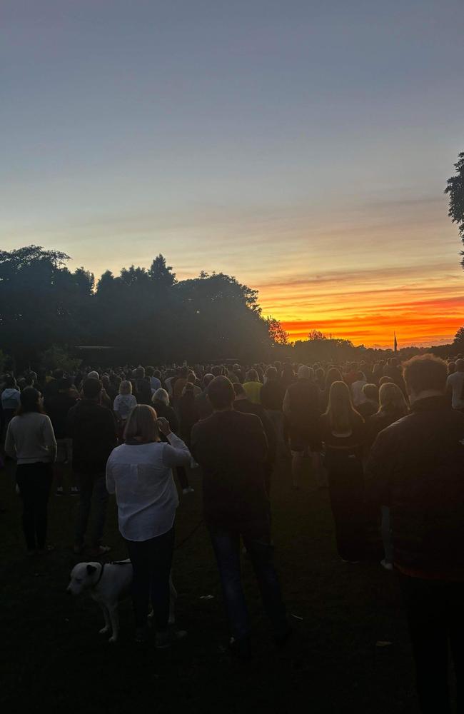 The dawn service at Buderim. Picture: Contributed.