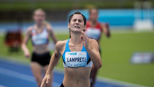 Jasynta Lampret from Sydney’s south racing at a NSW championship.