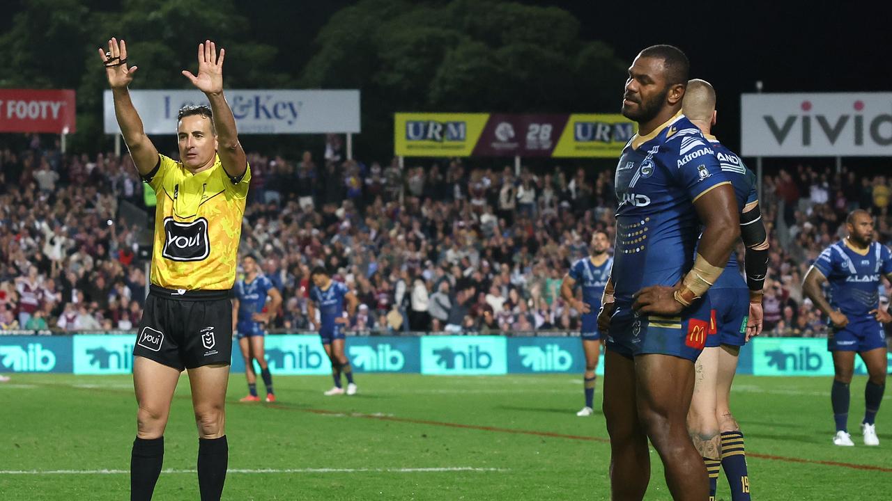 The brain fade extinguished any hope for the Eels. (Photo by Cameron Spencer/Getty Images)