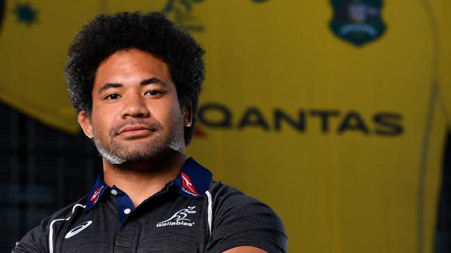 Wallabies hooker Tatafu Polota-Nau in Brisbane ahead of Saturday’s Test against Argentina. Picture: AAP