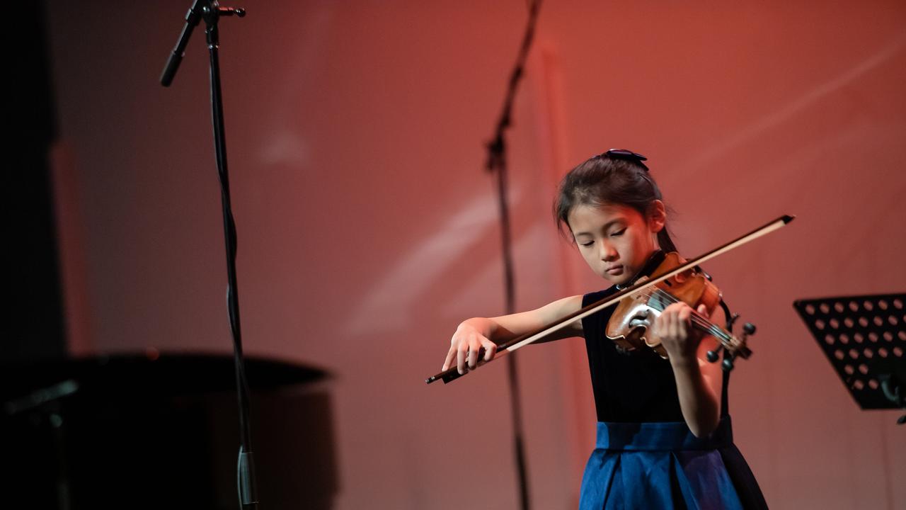 Violinist Tracy Zhao performing in a previous competition. Picture: supplied