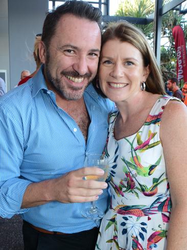 Brad Rush &amp; Renee Fry at launch of Bleach Festival at Arts Centre Gold Coast, Broadbeach. Picture: Regina King