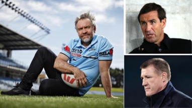 Australian actor and Cronulla Sharks fan, Brendan Cowell's new ABC TV show Plum will feature some familiar footy favourites, including Andrew “Joey” Johns and Paul Gallen.