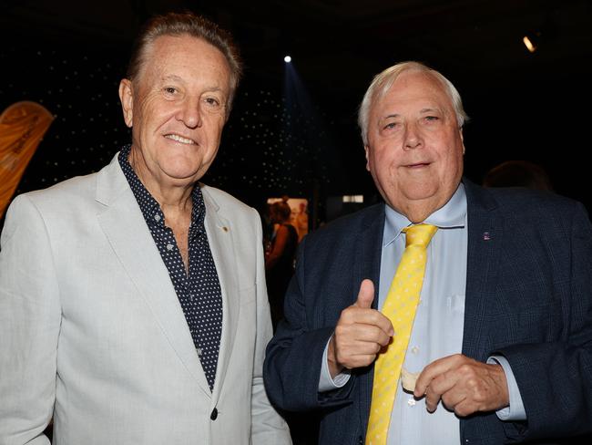 Andrew Bell and Clive Palmer at the Star casino . Pic Annette Dew