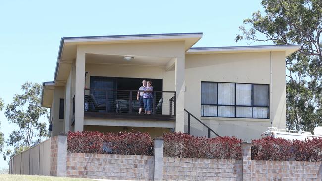 Noel and Sherrell Faulkner are refusing to leave their Parkwood home at machinery arrives for light rail stage two works. Picture: Glenn Hampson