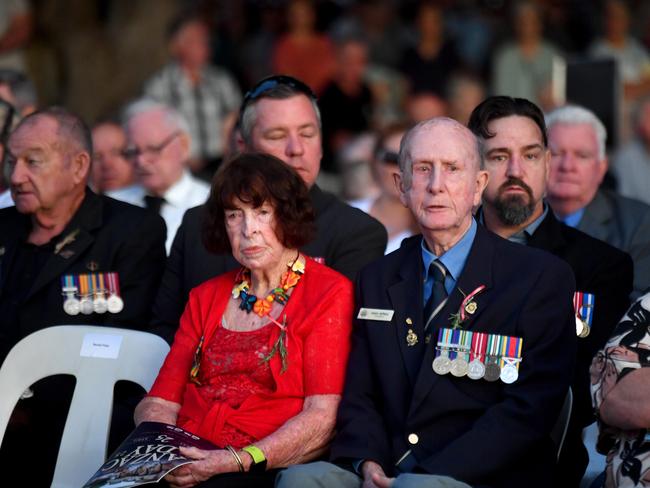 Anzac Day 2025. Dawn service Anzac Park Townsville. Picture: Evan Morgan