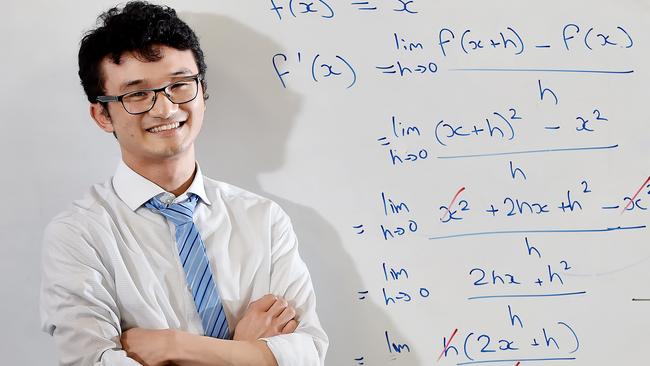 The right formula: Galston High School math teacher Jonathan Kim Sing. Picture: Troy Snook