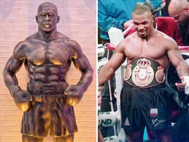 Mike Tyson's statue doesn't look anything like him. Photo: Getty Images