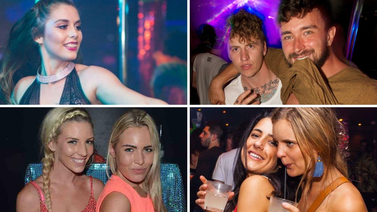 Punters at Throb Nightclub in Darwin in 2014 and 2017. Picture: Facebook