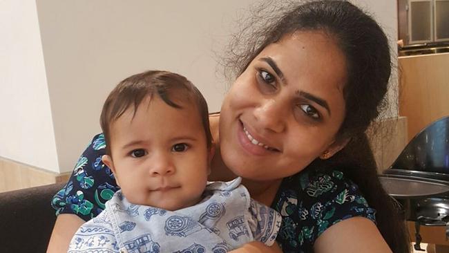 Krishnamurthy’s doctor suggested her child be brought to her in hospital, a move which saw her greatly improve. Picture: Facebook