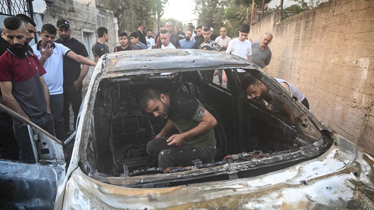 Two Hamas members were killed as the fled an Israeli assault in Jenin. Picture: AFP