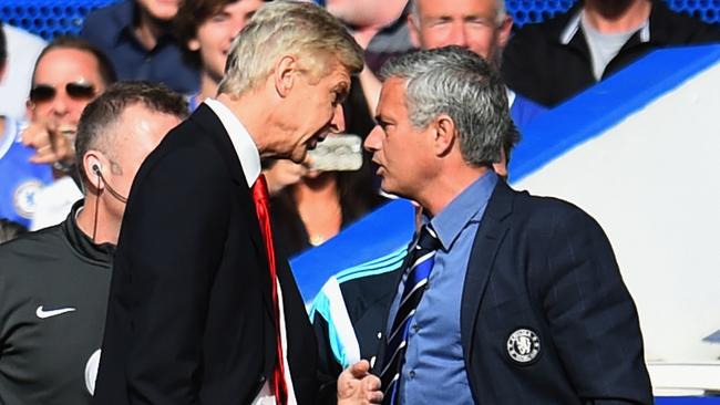 Arsene Wenger and Jose Mourinho’s famous stoush.