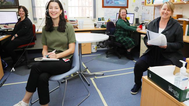 Some of the Public Health COVID-19 tracing team (from left): Jennifer Lampard (Public Health surveillance nurse); Dr Anthea Katelaris (medical officer); Jennifer Paterson (infectious disease surveillance); and Sophie Norton (Public Health epidemiologist).