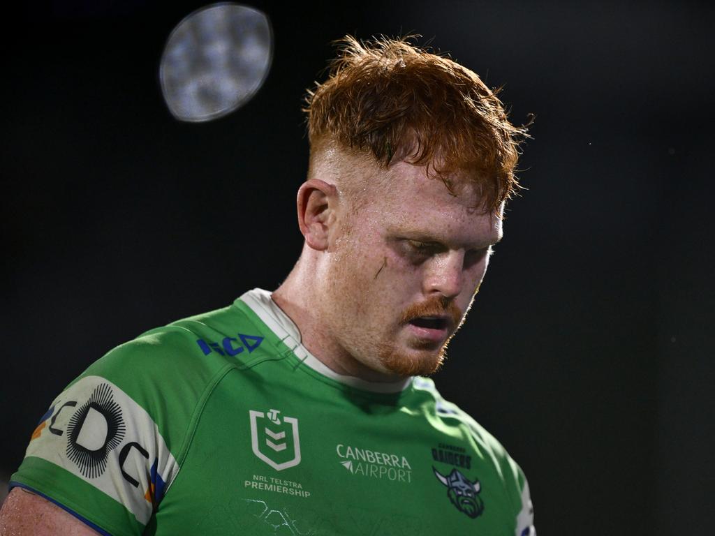 Corey Horsburgh spent time in the sin bin and was put on report for a late tackle. Picture: Hannah Peters/Getty Images