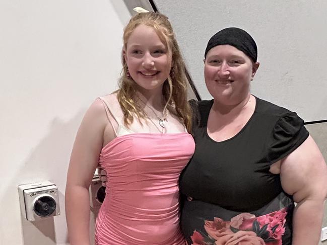 Melisa Veber was diagnosed with stage three breast cancer in October, 2024, with her daughter Mary. Picture: Supplied
