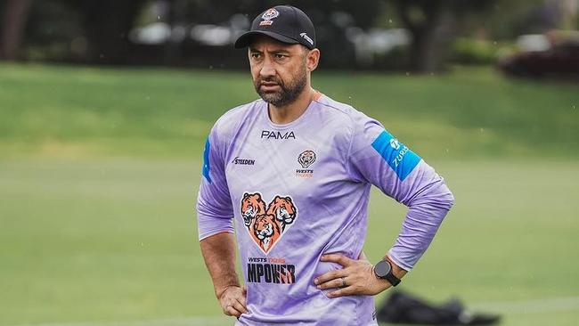 Wests Tigers coach Benji Marshall. Pic: Instagram