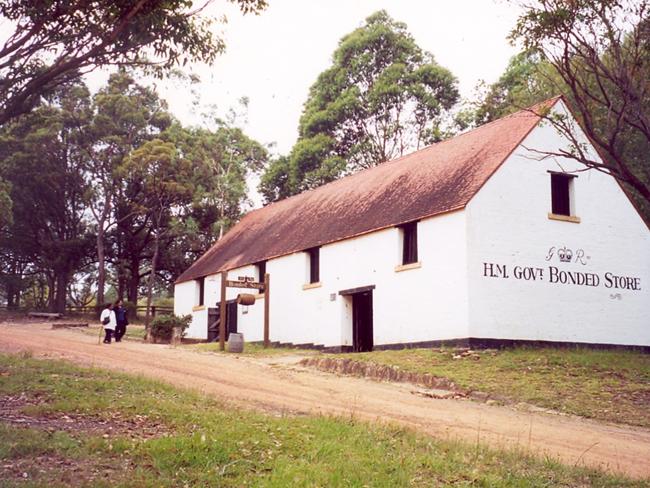 William Parr's Bonded Store at Old Sydney Town. Picture: Gostalgia, Central Coast Council Library Services.