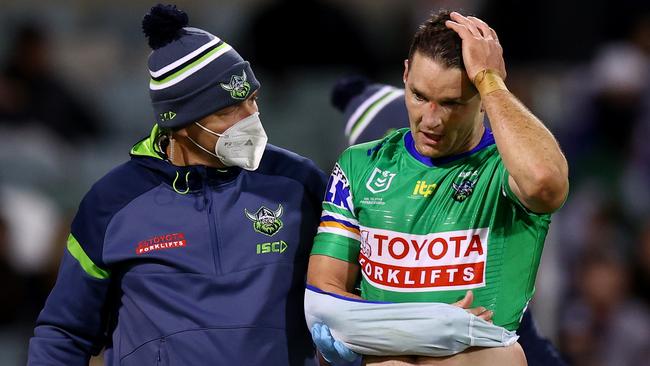 Jarrod Croker of the Raiders. Photo by Mark Nolan/Getty Images