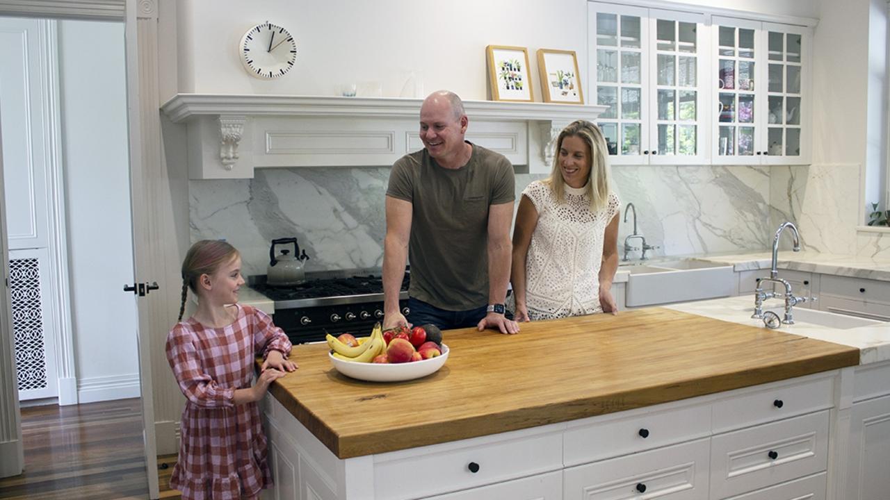 Cam and Felicity McLellan with daughter Ruby, 8, who has been billed as Australia's youngest property investors.