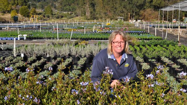 Sonja Cameron pictured at her Arcadia nursery.