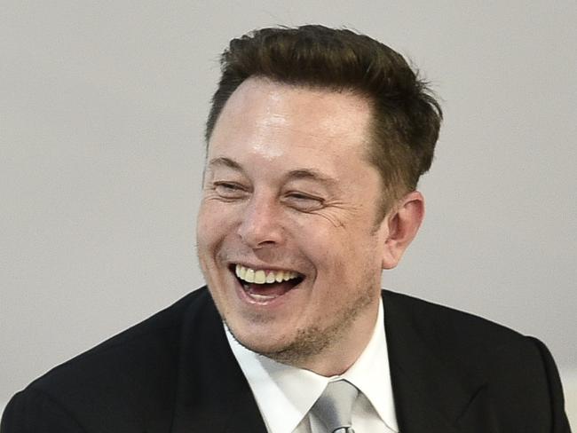 The billionaire inventor can have a laugh at himself. Picture: AFP
