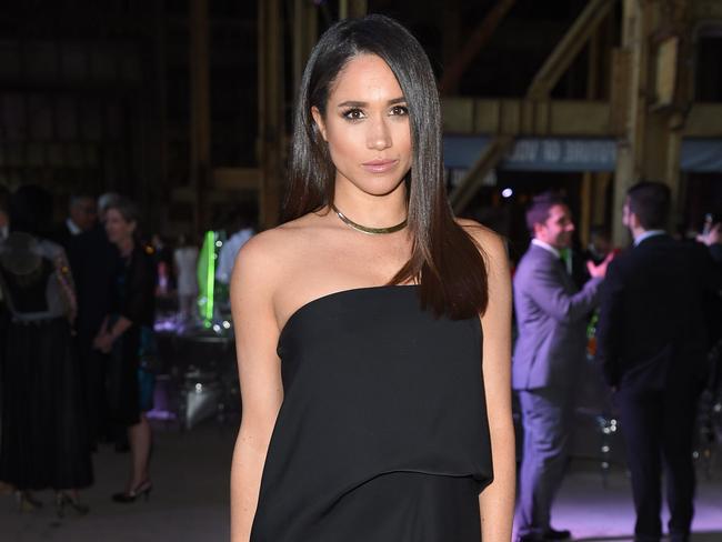 Markle (pictured here in 2016) wore black to the wedding. Picture: WireImage