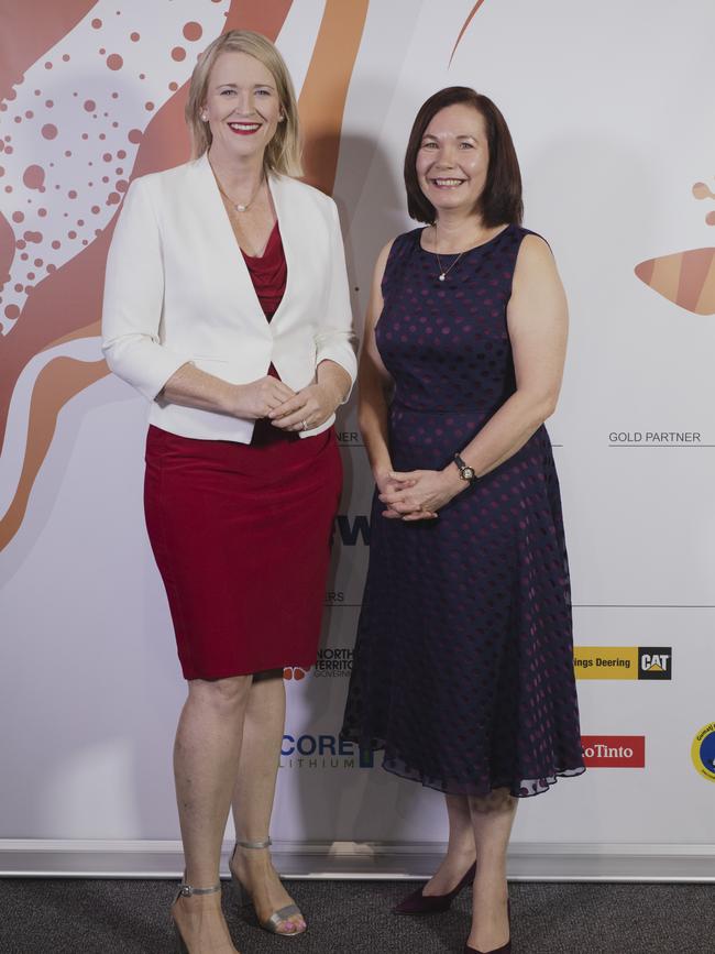 Northern Territory Deputy Chief Minister and Mines Minister Nicole Manison with Minerals Council of Australia chief executive officer Tania Constable held talks in Darwin. Picture: Supplied