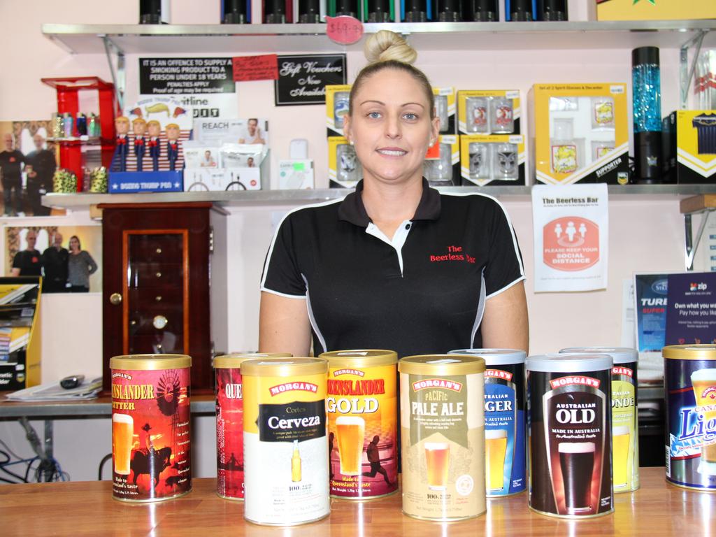 Rhiannon Elfe of The Beerless Bar says home brew sales have skyrocketed during COVID-19 when pubs and clubs shut.