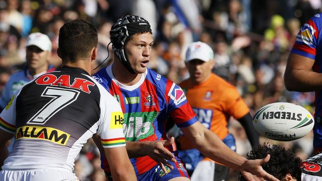 Ponga did a good job at five-eighth. AAP Image/Darren Pateman.